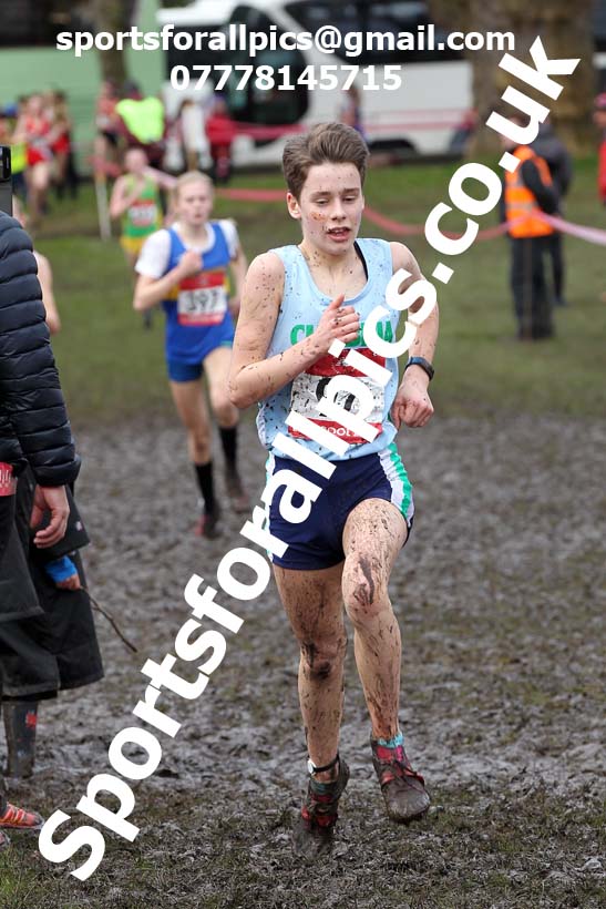 Junior girls, 2020 New Balance English Schools Champs., Sefton Park, Liverpool. Photo: David T. Hewitson/Sports for All Pics